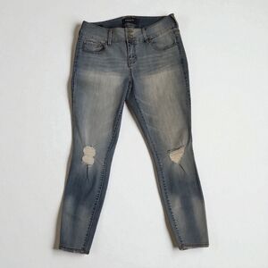 Torrid Light Blue Distressed Skinny Jeans